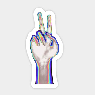 Holographic Hand Inside Sticker